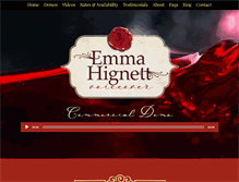 Tablet Screenshot of emmahignett.com